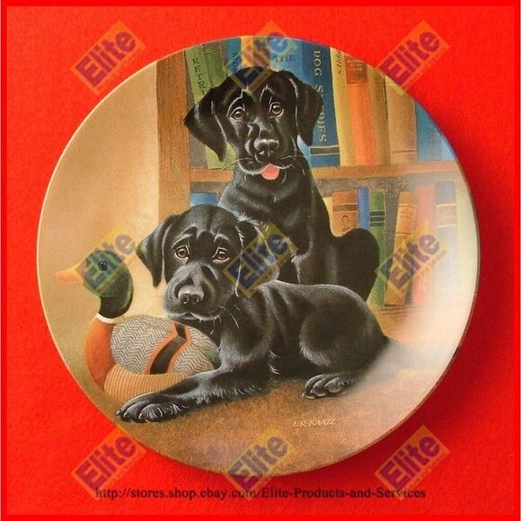 Knowles Other - Its a Dogs Life "Literary Labs" Collectors Plate by Knowles